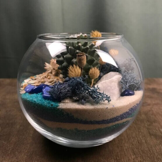 Флорариум мини «Дикий пляж»