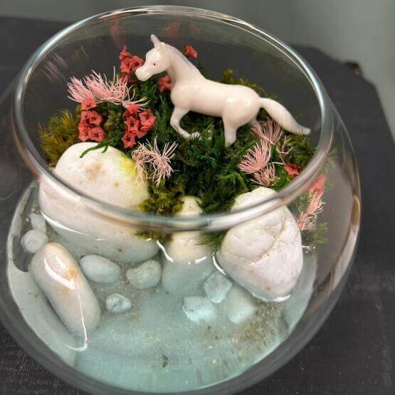 Моссариум мини с Лошадкой