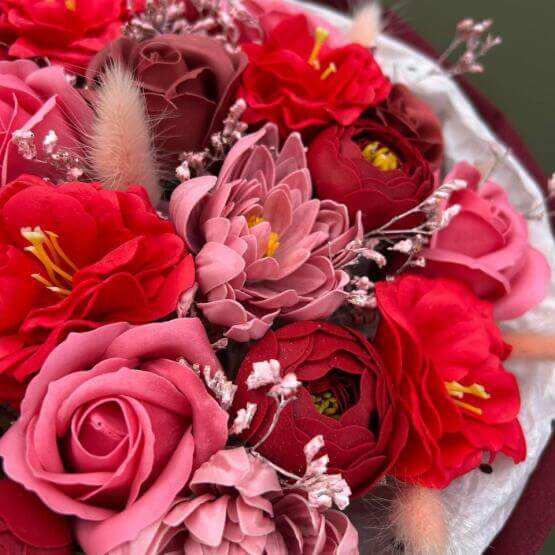 Мыльный букет "Страсть в бархате"