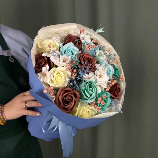 "Мятный шоколад" букет из мыла