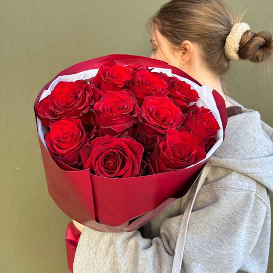 Моно бордовых роз