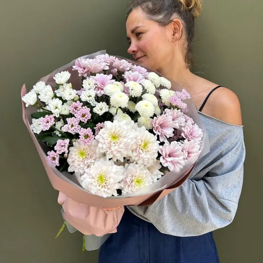 Микс кустовых хризантем