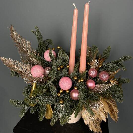 Новогодняя композиция "Домашний уют"