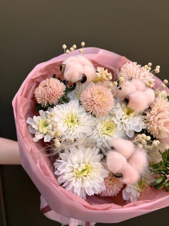 Розовый хлопок