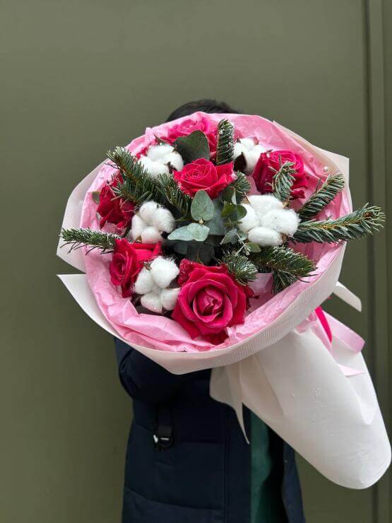 Зимняя сказка с розами