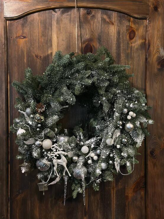 Новогодний  венок из нобилиса  «Скандинавское гостеприимство»