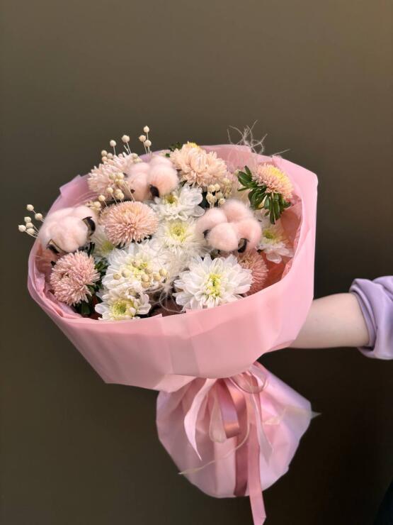 Розовый хлопок