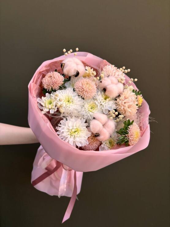 Розовый хлопок