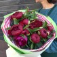 Моно бордовых пионов