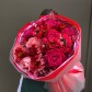"Багровый закат" букет из роз импортных и местных с кермеком и альстромерией
