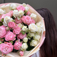 7 нежных кустовых роз