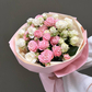 7 нежных кустовых роз