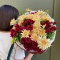Букет из хризантем "Глинтвейн с медом"