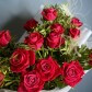15 малиновых роз