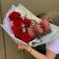 Букет с хризантемой бигуди "Американо"