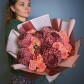"Мамин борщ" Сборный букет из роз кустовых и хризантем