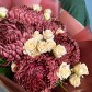 "Микс шоколада" Дуо букет из хризантем и кустовых роз